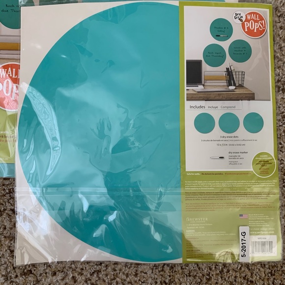 Wall Decor | Teal Wall Pops Dry Erase Wall Decals | Poshmark